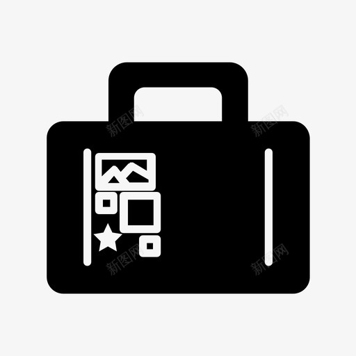 旅行箱公文包行李图标svg_新图网 https://ixintu.com 公文包 旅游 旅行箱 行李