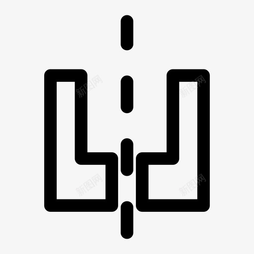 水平翻转编辑图标svg_新图网 https://ixintu.com 工具 水平 编辑 翻转 设计 镜像