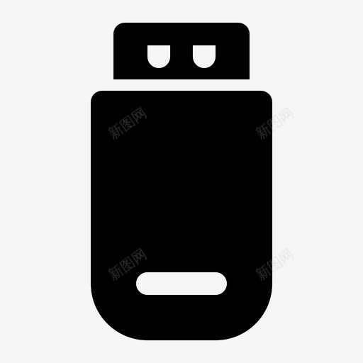 U盘电缆数据图标svg_新图网 https://ixintu.com 办公 字形 数据 电缆 闪存 驱动器