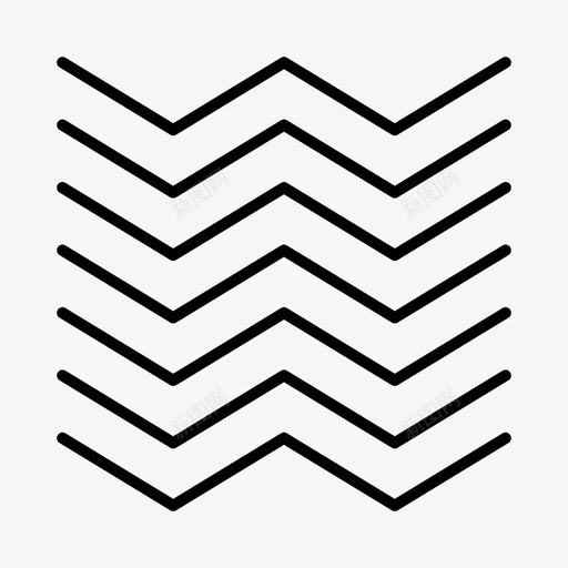 锯齿形几何形锯齿状线条图标svg_新图网 https://ixintu.com 几何形 图案 线条 锯齿形 锯齿状