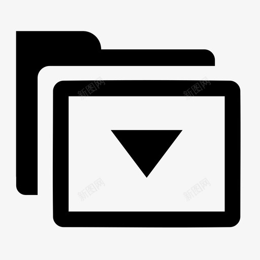 导入文件夹应用程序图标svg_新图网 https://ixintu.com 下载 导入文件夹 应用程序