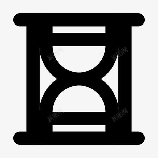 沙钟商业沙漏图标svg_新图网 https://ixintu.com 商业 时间 时间表 沙漏 沙钟 管理 黑色