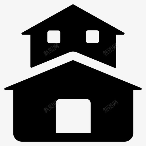 住宅地产房产图标svg_新图网 https://ixintu.com 住宅 图标 地产 字形 建筑 房产 房地产
