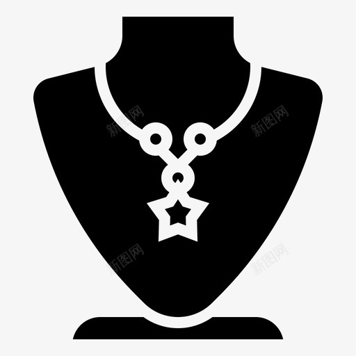 采购产品项链配件珠宝图标svg_新图网 https://ixintu.com 产品 奢侈品 珠宝 纪念品 配件 采购 雕刻 项链