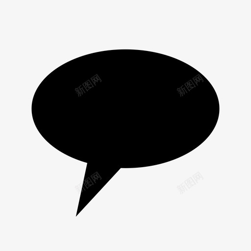 演讲泡泡对话留言图标svg_新图网 https://ixintu.com 学校 对话 演讲泡泡 留言