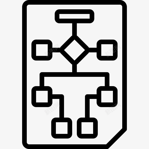 工作流规划开发图表图标svg_新图网 https://ixintu.com 图表 工作流 开发 流程图 组织 规划