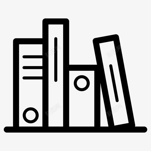 书架书书架图书馆图标svg_新图网 https://ixintu.com 书架 书架书 图书馆