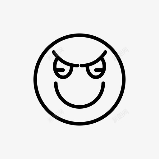 愤怒表情情绪图标svg_新图网 https://ixintu.com 情绪 愤怒 表情 表情线