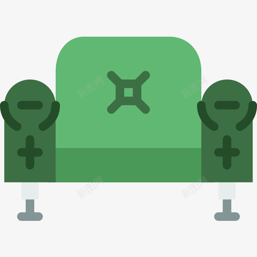扶手椅14户平房图标svg_新图网 https://ixintu.com 14户 平房 扶手