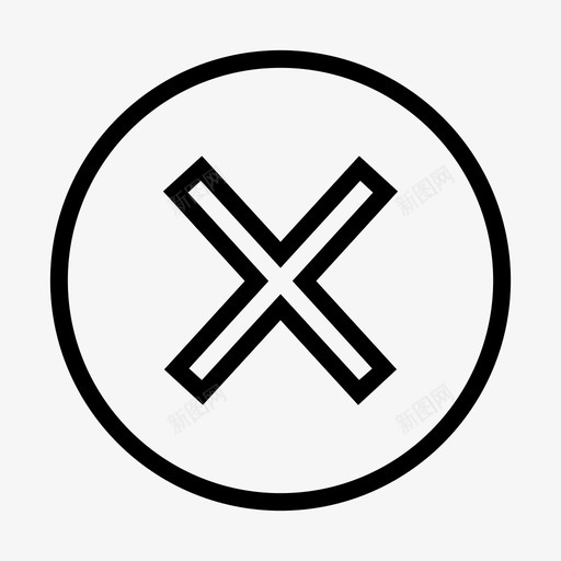 关闭按钮取消图标svg_新图网 https://ixintu.com 关闭 关闭按钮 取消 按钮