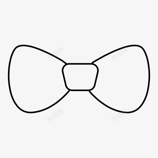 领结衣服装饰图标svg_新图网 https://ixintu.com 丝带 礼物 衣服 装饰 领结