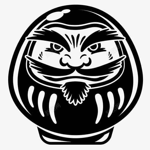 daruma娃娃日本日本娃娃图标svg_新图网 https://ixintu.com daruma lucky mache papier 传统 娃娃 日本