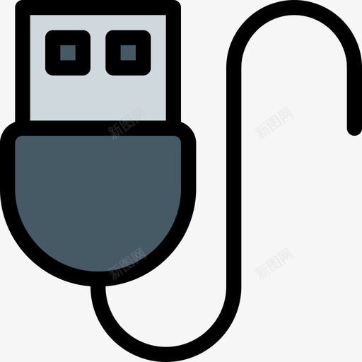 Usb台式电脑3台线颜色图标svg_新图网 https://ixintu.com 3台 Usb 台式电脑 颜色