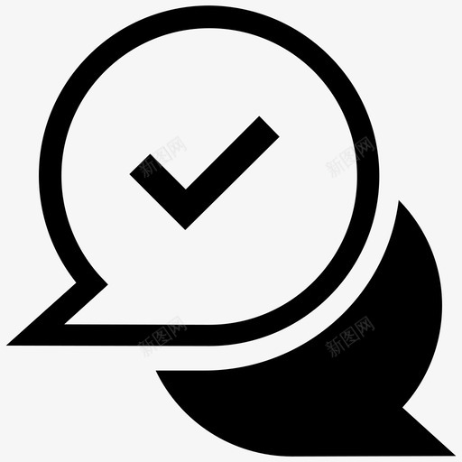 批准保证优质服务图标svg_新图网 https://ixintu.com 优质服务 保证 信任 批准 聊天 验证