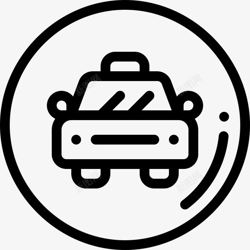 出租车25号购物中心直线型图标svg_新图网 https://ixintu.com 25号 出租车 直线 线型 购物中心