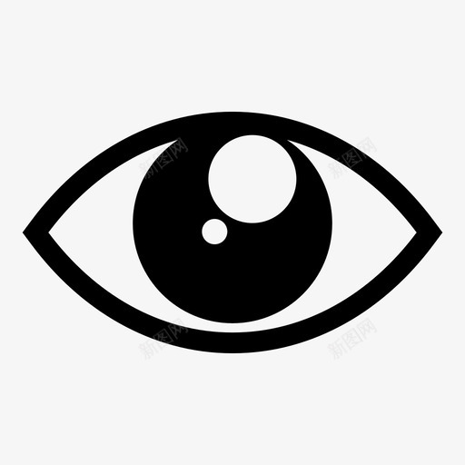 眼睛眼球视力图标svg_新图网 https://ixintu.com 眼球 眼睛 视力 视野