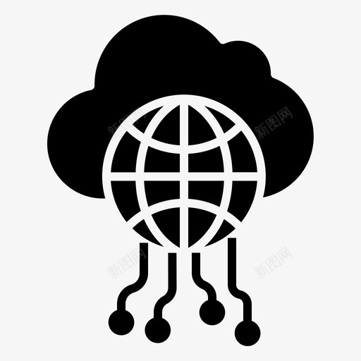 云人工智能图标svg_新图网 https://ixintu.com 人工 技术 智能