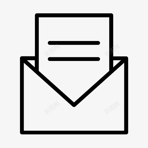信件邮件消息图标svg_新图网 https://ixintu.com 信件 打开 文件 消息 邮件 邮寄