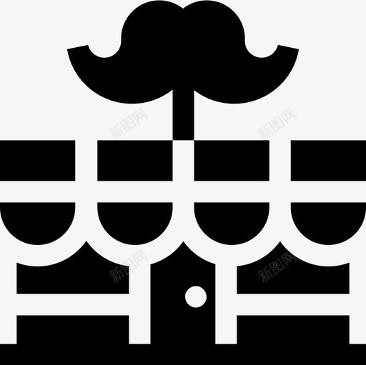 理发师美发店和理发店5间已满图标svg_新图网 https://ixintu.com 5间 已满 理发师 理发店 美发