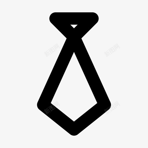 领带老板商务图标svg_新图网 https://ixintu.com 专业 商务 商务管理 管理 老板 领带 黑色