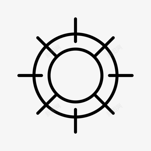 目标十字准星焦点图标svg_新图网 https://ixintu.com 准星 十字 焦点 狩猎 目标 金融