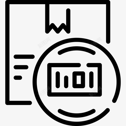 条形码物流60线性图标svg_新图网 https://ixintu.com 条形码 物流 线性