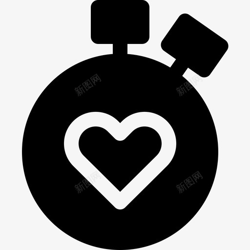 心率健康44充满图标svg_新图网 https://ixintu.com 健康 充满 心率