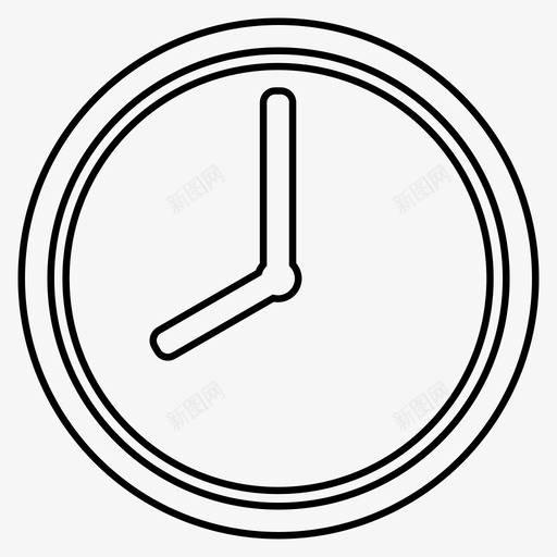时钟闹钟小时图标svg_新图网 https://ixintu.com 小时 手表 时钟 时间 计时器 闹钟