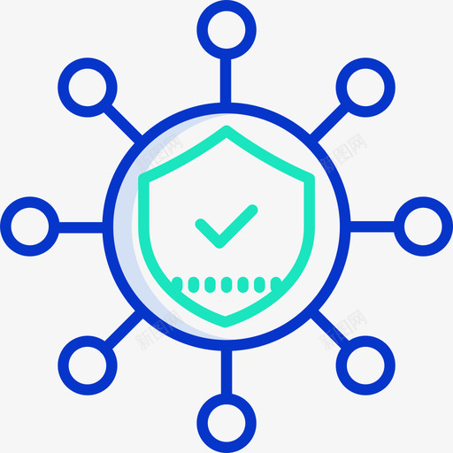 网络安全116轮廓颜色图标svg_新图网 https://ixintu.com 安全 网络 轮廓 颜色