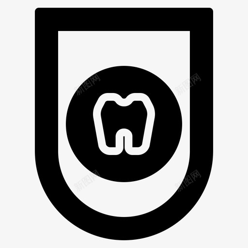 防护罩牙科医疗保健图标svg_新图网 https://ixintu.com 医疗 医疗保健 实心 牙科 防护罩