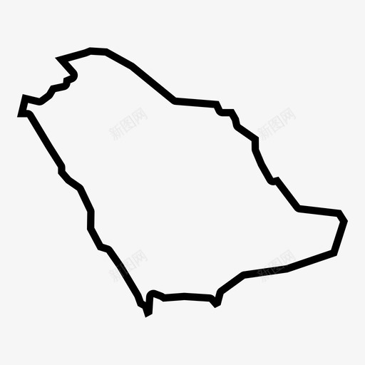 沙特阿拉伯地图中东里亚德图标svg_新图网 https://ixintu.com 中东 沙特阿拉伯 沙特阿拉伯地图 里亚德