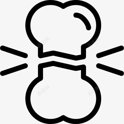 医学骨头骨折图标svg_新图网 https://ixintu.com 世界癌症日 医学 骨头 骨折