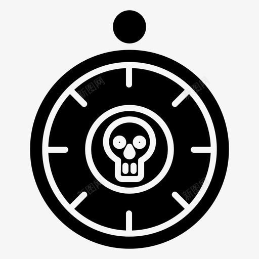 罗盘加勒比海海盗图标svg_新图网 https://ixintu.com 加勒比海 海盗 罗盘