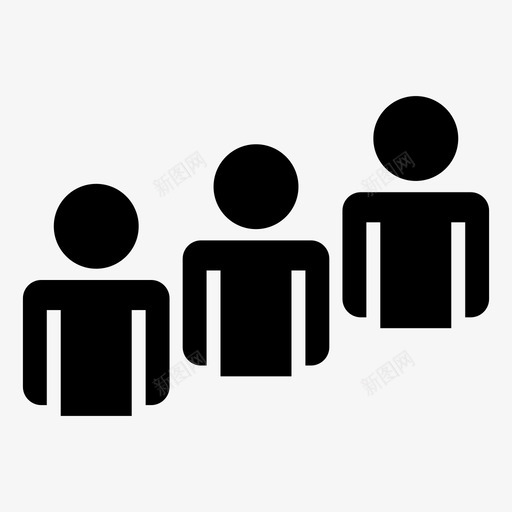 人口企业团体图标svg_新图网 https://ixintu.com 人口 企业 团体 团队