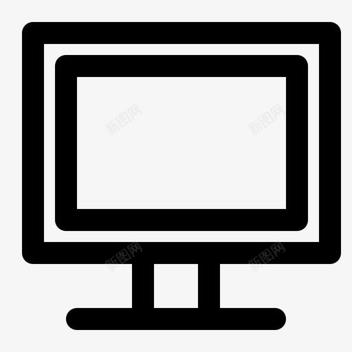 电视电脑桌面图标svg_新图网 https://ixintu.com 显示器 桌面 生产线 电子 电子设备 电脑 电视 设备