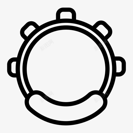 手鼓乐器音乐图标svg_新图网 https://ixintu.com 乐器 噪音 声音 手鼓 铃鼓 音乐