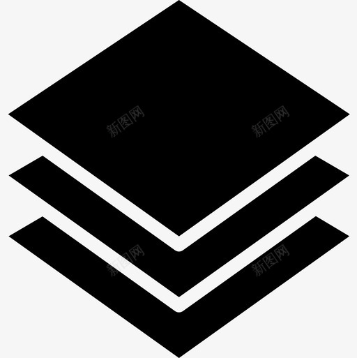 多层多媒体33实心图标svg_新图网 https://ixintu.com 多媒体 多层 实心