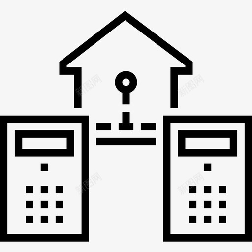 通信domotics27线性图标svg_新图网 https://ixintu.com domotics27 线性 通信