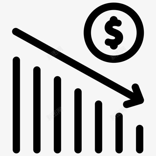 利润损失收入财务图标svg_新图网 https://ixintu.com 利润 损失 收入 财务