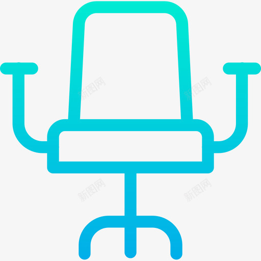 桌椅家具93渐变图标svg_新图网 https://ixintu.com 家具93 桌椅 渐变