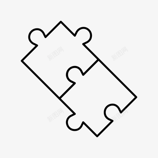 拼图游戏团队合作图标svg_新图网 https://ixintu.com 合作 团队 拼图 提纲 游戏
