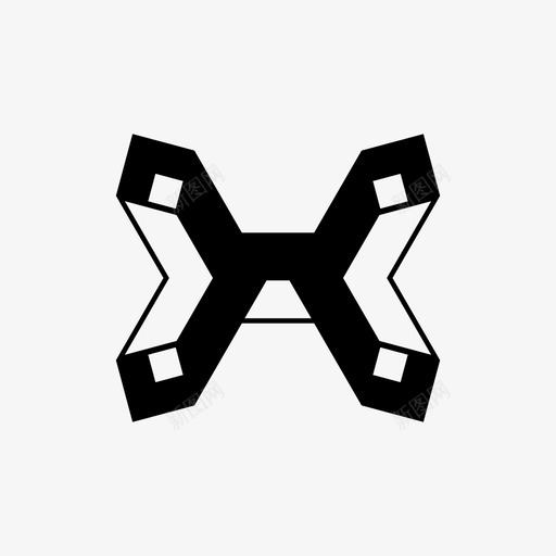 管接头长方体图标svg_新图网 https://ixintu.com 接头 长方体