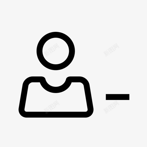 用户减号人员图标svg_新图网 https://ixintu.com 3行 人员 减号 删除 用户 用户界面 配置文件