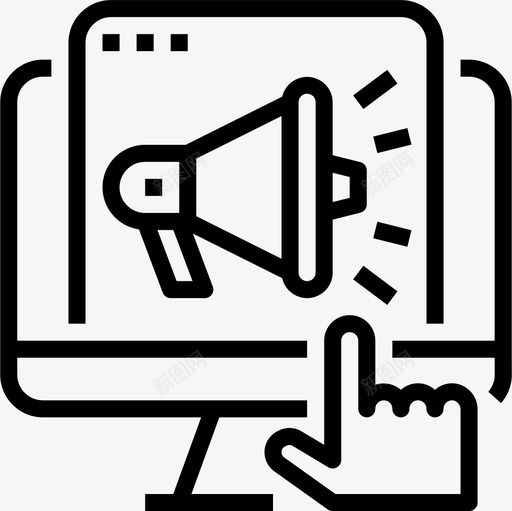营销营销管理8线性图标svg_新图网 https://ixintu.com 线性 营销 营销管理