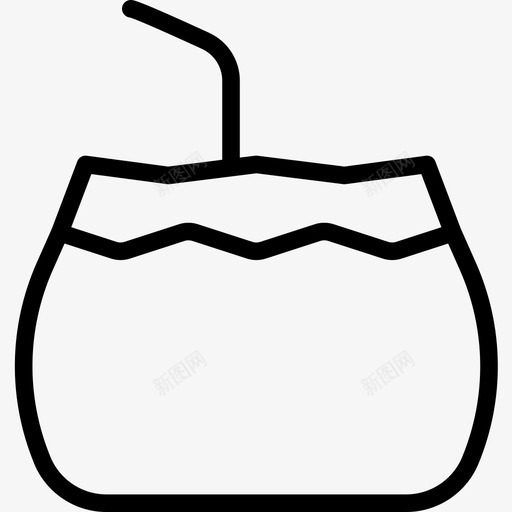 鸡尾酒夏季67直线型图标svg_新图网 https://ixintu.com 夏季67 直线型 鸡尾酒