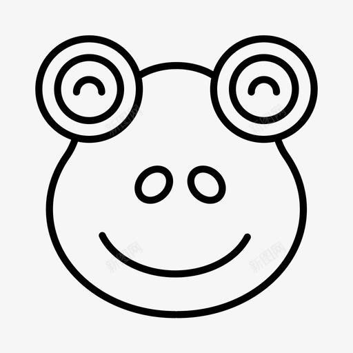 青蛙动物野生动物图标svg_新图网 https://ixintu.com 动物 动物园 动物学 学家 野生动物 青蛙