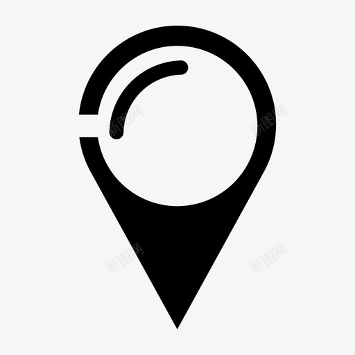 位置地址gps图标svg_新图网 https://ixintu.com gps pin 位置 地图 地址 地点