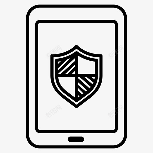 平板电脑安全防护病毒图标svg_新图网 https://ixintu.com 安全 平板电脑 病毒 防护 集合