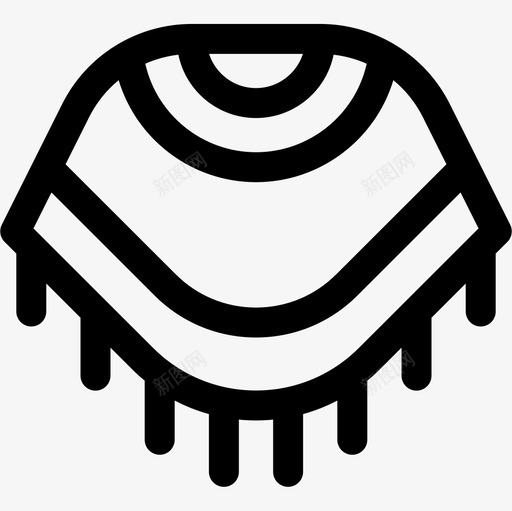 斗篷5月5日线性图标svg_新图网 https://ixintu.com 5日 5月 斗篷 线性