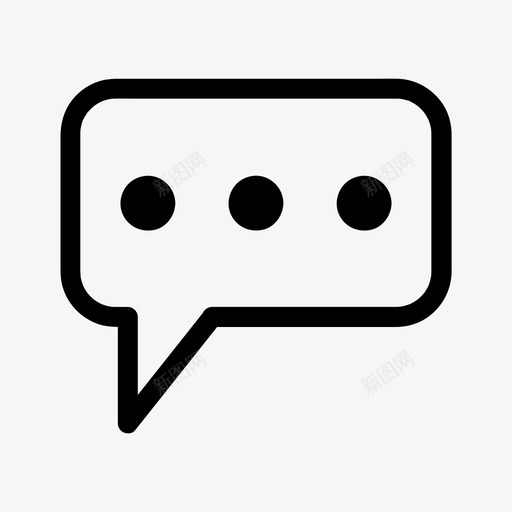 聊天评论交流图标svg_新图网 https://ixintu.com 交流 信息 网络 聊天 评论